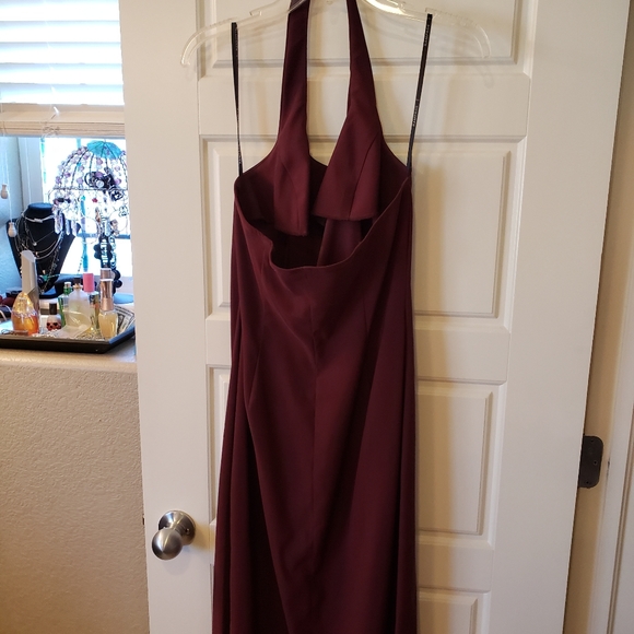 Halter Style Long Dress - Picture 2 of 3